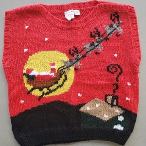 Vintage Christmas Sweater Vest